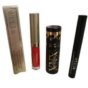 Stila travel bundle Lipstick in Beso, Mascara & Liquid Eyeliner NEW